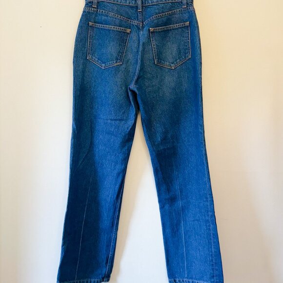 Reformation Cynthia Button Fly High Rise Straight Jeans in Zenia - Picture 6 of 8